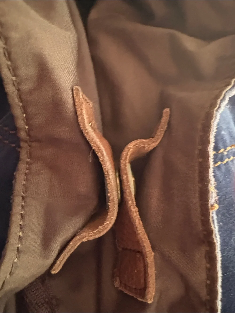 Lucky Brand hobo bag Deep Blue Velvet hardly used 2 inside pockets EXC
